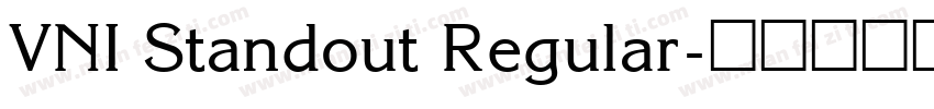 VNI Standout Regular字体转换
